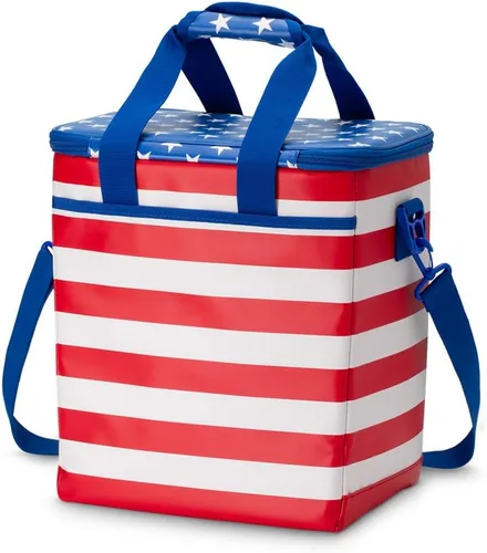 Miniatura 6 de Swig Life Bolsa térmica con triple aislamiento con cremallera, bolsa enfriadora de viaje grande con capacidad para 16-24 latas, o 6 botellas