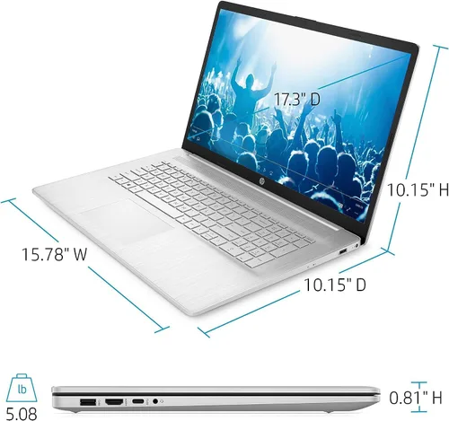 Miniatura 4 de HP Laptop con pantalla táctil de 17.3 pulgadas para estudiantes universitarios, escuela, AMD Ryzen 5 7530U (Beats i7-1165G7), 16 GB de RAM, SSD de 1