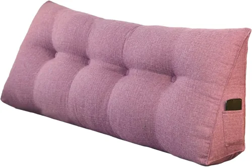 Miniatura 6 de Almohada triangular de cuña tamaño Queen, almohadas de lectura para sentarse en la cama, sofá, cojín de soporte de espalda, almohadas lumbares