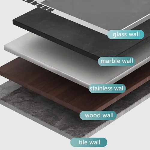 Miniatura 7 de Soporte de silicona para cepillos de dientes, ganchos autoadhesivos, ganchos de pared de silicona, gancho multifunción, impermeable, autoadhesivo