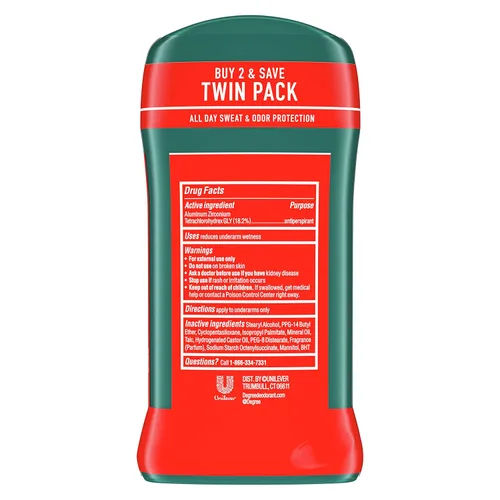 Miniatura 3 de Degree Men Original Protection Desodorante antitranspirante deportivo, paquete doble de 48 horas de protección contra el sudor y el olor