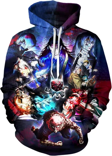 Unisex Hoodie Pullover Sweatshirt 3D Printing Jujutsu Kaisen Anime Long Sleeve Hoodies