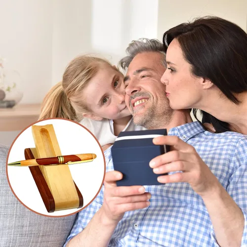 Miniatura 6 de Outus Bolígrafos de madera, regalos de agradecimiento a los empleados para hombres con estuche de negocios, bolígrafo de escritura hecho a mano