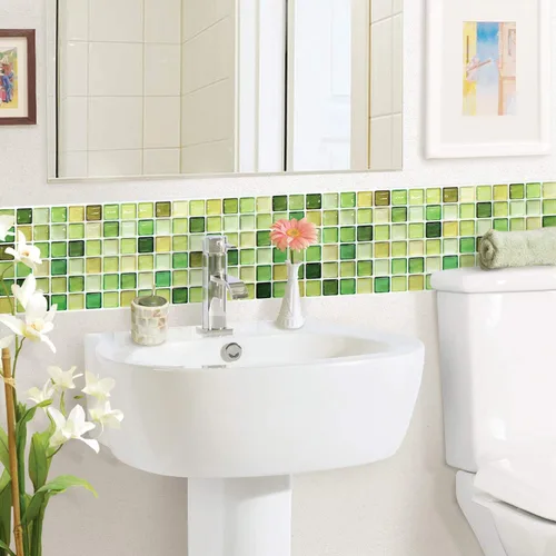 Miniatura 4 de Unidesign Beaustile - Adhesivo 3D para azulejos de mosaico 3D (10, 12.2 x 12.2 pulgadas)