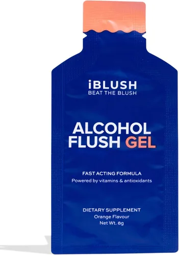 Asian Flush Gel - 8 geles de naranja, impulsado por vitaminas y antioxidantes, rápido, eficaz y respaldado por la ciencia