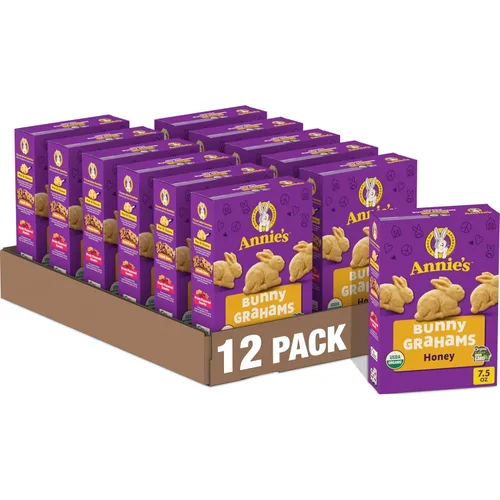 Miniatura 12 de Annie's Galletas orgánicas originales de Cheddar Squares horneadas, hechas con queso real, 11.25 onzas