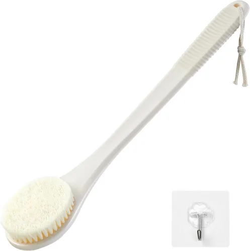 Miniatura 9 de Limpiador de espalda para ducha, cepillo corporal de ducha para limpieza con mango largo para ducha, limpiador de espalda de 17 pulgadas para ducha