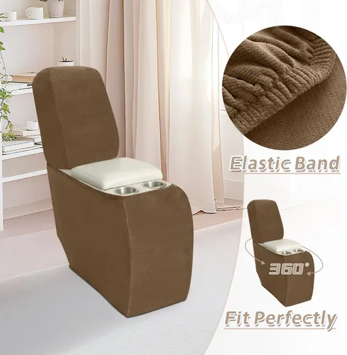Miniatura 83 de Arfntevss Fundas de sofá seccional reclinable de terciopelo, Funda de sofá seccional de esquina para sofá reclinable, Funda elástica suave