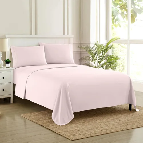 Miniatura 14 de Juego de sábanas de 1800 hilos – Sábanas de microfibra cepillada suave de calidad egipcia – Juego de ropa de cama de lujo con sábana encimera