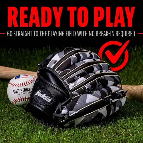 Miniatura 6 de Franklin Sports Kids Baseball Gloves - RTP Child's Tball Glove - Boys + Girls Teeball Mitt Set - Kids + Toddler - Right or Left Hand Throw - 9.5