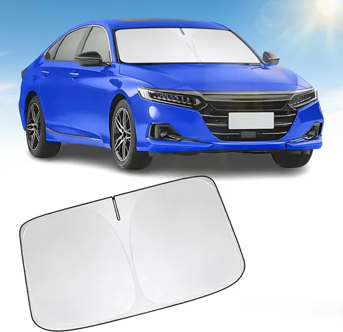 Miniatura 10 de Parasol para parabrisas delantero compatible con Toyota Highlander 2020-2023 2024 2025, protector de visera solar bloquea los rayos UV, parasol