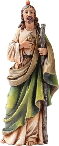 Roman Joseph's Studio Inc.. Figura de St Jude en base, colección renacentista a escala de 6 pulgadas, 6.5 pulgadas de alto, resina y piedra, regalo
