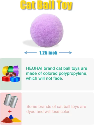 Miniatura 2 de Paquete de 40 pelotas para gatos - Divertidos juguetes interactivos para gatos y gatitos de interior (tiempo de juego)