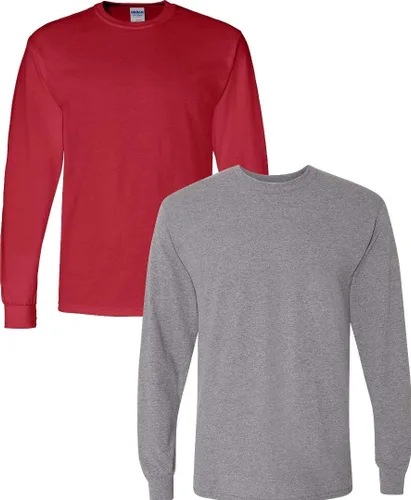 Miniatura 11 de Gildan - Camiseta DryBlend de manga larga para adulto, estilo G8400, paquete de 2