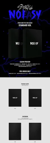 Miniatura 3 de Stray Kids [5 regalos] Noeasy [SET ver] 2 álbumes+póster plegado (aleatorio)+máscara facial premium de Love Affair+tarjeta fotográfica adicional