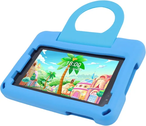 Miniatura 4 de SUNGOOYUE Tablet de entretenimiento de 7 pulgadas con funda anticaída para edades de 3 a 10 años. Aprendizaje, educativo, para Prime Video para 14