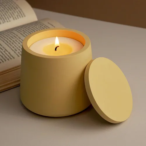 Miniatura 7 de Juego de Moldes para Velas con Tapa y Caja de Almacenamiento, Moldes de Vaso para Velas de Silicona Creativos, Moldes de Botella de Hormigón