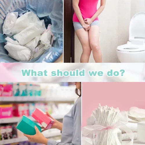 Miniatura 4 de Bolsas de eliminación sanitaria para mujer, 100 bolsas de eliminación de higiene femenina, autosellado, protección de privacidad, eliminación