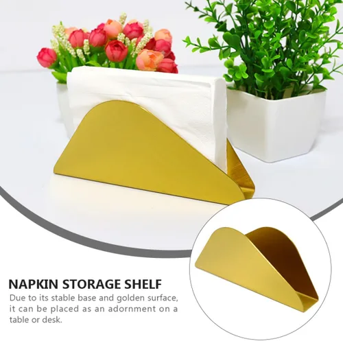 Miniatura 3 de Vertical Stainless Steel Napkin Holder Gold Freestanding Tissue Dispenser Sturdy Napkin Storage Rack for Restaurant Table and Home Kitchen Use