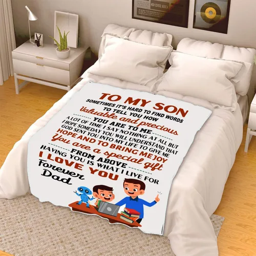A Lot of Time I Say Nothing at All, manta de forro polar prémium para hijo, con citas, cumpleaños, día del niño, regalo de Navidad, regalo para él,