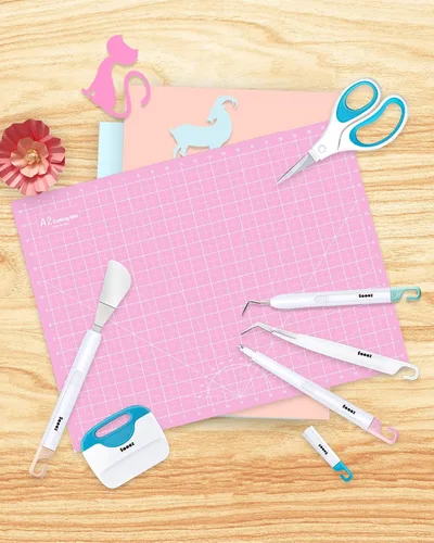 Miniatura 7 de Sooez Herramientas de deshierbe para vinilo, juego de herramientas básicas de 6 piezas, kit de herramientas de vinilo para manualidades