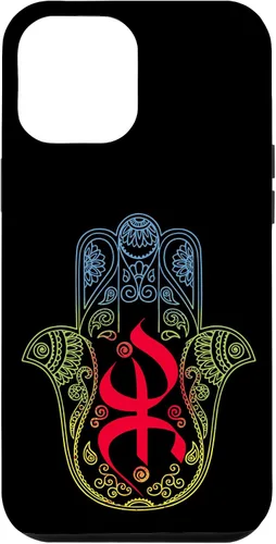 Miniatura 25 de Funda para iPhone 13 Pro Max Khamsa Amazigh Berber con símbolo de Yaz con colores vibrantes de la bandera