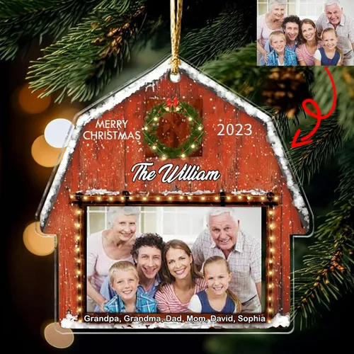 Miniatura 6 de LOVELYPOD Adorno de foto personalizado,Árbol de adorno de Navidad personalizado, Adorno de forma plana 2D de foto personalizada, Foto personalizada