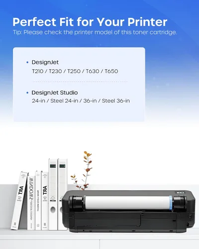 Miniatura 2 de 712XL 712 - Cartuchos de tinta de alto rendimiento compatibles con cartuchos de tinta HP 712XL 712 XL 712 para impresora DesignJet T650 T630 T230