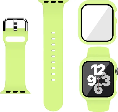 Miniatura 19 de Correa Deportiva de Silicona y Estuche con Protector de Pantalla para Apple Watch Series 11, Series 10, Series 9, Series 8, Series 7, Series 6 SE
