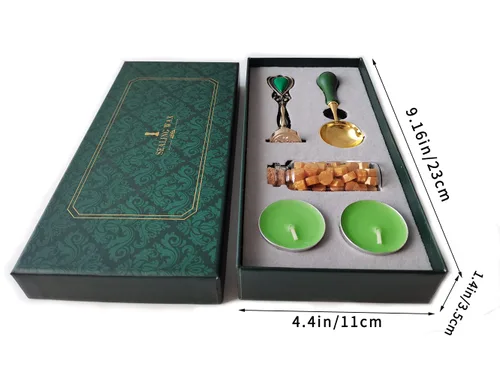 Miniatura 3 de Fancy Letters S - Juego de sellos de cera personalizados, sello de cera para tarjetas de cartas invitaciones letras S