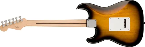 Miniatura 2 de Guitarra eléctrica Squire Sonic Stratocaster, Sunburst de 2 colores, diapasón de madera de arce, protector blanco