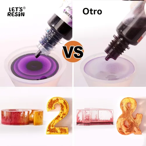 Miniatura 5 de Tinta de alcohol para resina epoxi LET'S RESIN - Juego de tinta de alcohol concentrada, 26 colores vibrantes a base de alcohol, tinta de resina