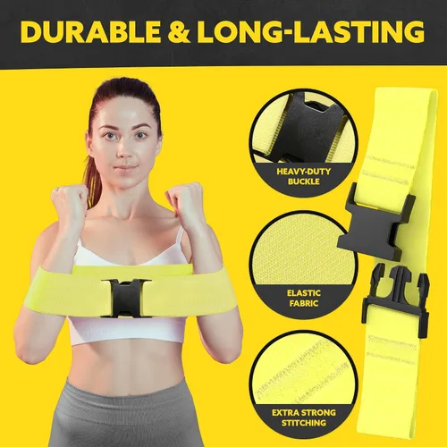 Miniatura 7 de Tribe Lifting - Bandas de resistencia de tela para glúteos y piernas Juego de 5 bandas de tela para entrenamiento Bandas gruesas de glúteos