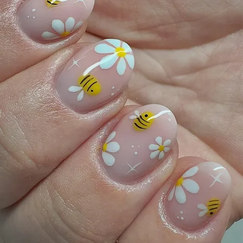 Miniatura 36 de Uñas postizas a presión de almendra marrón, medianas con diseños de leopardo y purpurina, uñas postizas en forma de almendra otoñal, uñas acrílicas