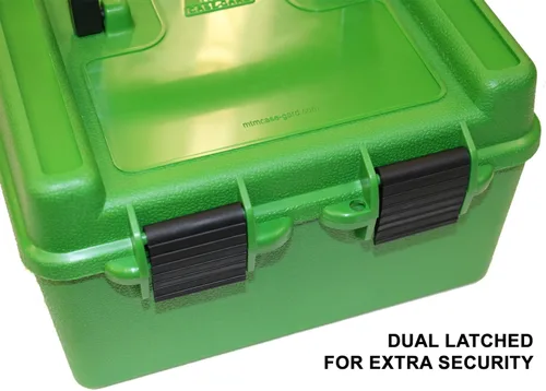 Miniatura 5 de MTM Case-Gard R-100-10 Deluxe Caja de munición 100 rondas Compatible con 22-250 243 270 308 Win 30-06 Incluye bandejas interiores ajustables