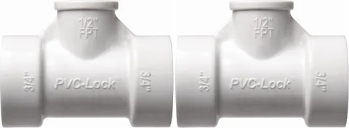 Miniatura 3 de Orbit 34772 3/4" PVC-Lock x 1/2" FPT Camiseta reductora