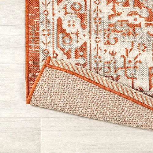 Miniatura 79 de Eyely BMS101D-28 - Alfombra de pasillo con textura de medallón de Santa Mónica Slesi, para interiores y exteriores, estilo costero, bohemio, Gris