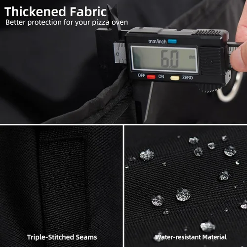 Miniatura 3 de NOELIFE Bolsa para Ooni Koda 12, funda de transporte portátil con bolsillos para accesorios de horno de pizza Ooni, bolsa de transporte acolchada
