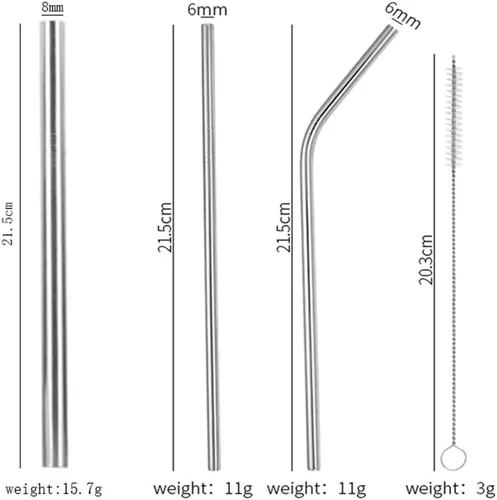 Miniatura 3 de Hoshen Cuchillo de acero inoxidable, tenedor, cuchara, palillos, vajilla de paja, juego de ocho piezas de vajilla occidental, cuchillo y tenedor