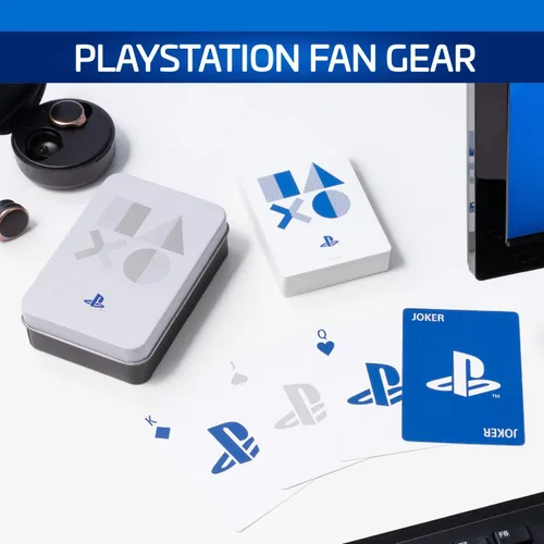 Miniatura 7 de PlayStation - Juego de cartas estándar con lata de almacenamiento