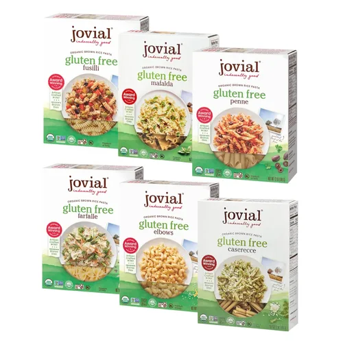 Miniatura 9 de Jovial Penne Rigate - Pasta sin gluten Jovial Fusilli sin gluten Pasta Jovial Caserecce sin gluten Pasta de arroz integral de grano entero
