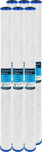 Miniatura 21 de SpiroPure SP-CBR2-10 10x2.5 0.5 Micron NSF Certificado NSF Cartucho de filtro de agua de bloque de carbono CBR2-10 155268-43 SMCB-2510 (caja de 12)