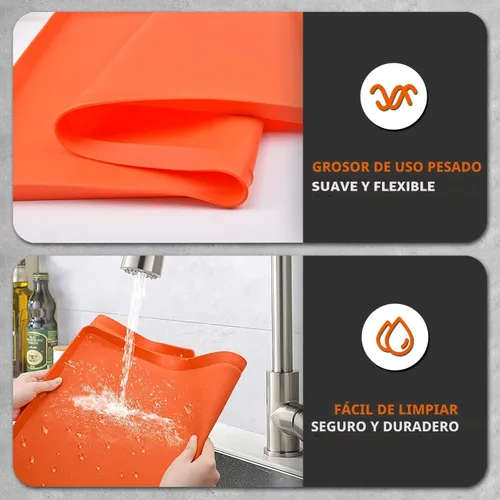 Miniatura 7 de Alfombrilla de plancha de silicona de 28 pulgadas para parrilla Blackstone de 28 pulgadas, cubierta de plancha de silicona resistente de grado