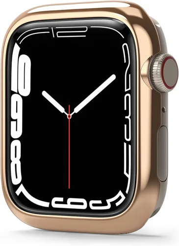 Miniatura 12 de Ringke Estilo de bisel [elegante marco de acero inoxidable] compatible con Apple Watch Series 9, 8, 7 (1.772 pulgadas), protector antiarañazos Negro