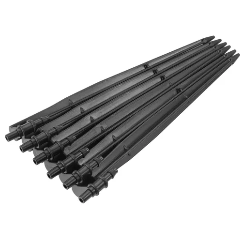 MECCANIXITY Estacas de soporte de goteo de riego de 7.874 in de longitud para tubo de 1/4 pulgadas para emisores de goteo de 0.236 in de
