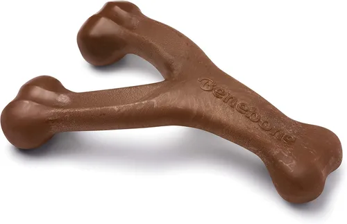 Miniatura 8 de Benebone Wishbone - Juguete masticable duradero para perros masticadores agresivos, tocino real, fabricado en Estados Unidos, mediano