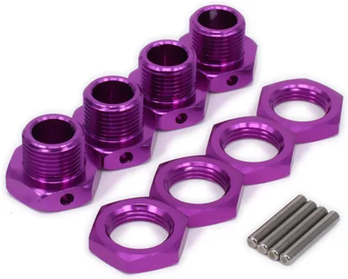 Miniatura 8 de Adaptador de tuercas de rueda hexagonal de aluminio de 0.669 in para Arrma 6s BLX Infracción Limitless Mojave Typhon hopups piezas de actualización