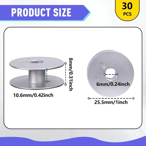 Miniatura 3 de 30 bobinas 18034AS clase M compatibles con todos los edredones Handi, Pfaff Brand Grand Quilter de 18 pulgadas, Juki Brand TL-2200QVP Quilt Virtuoso