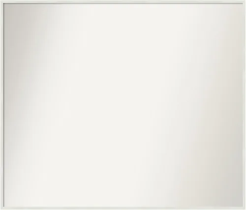 Miniatura 780 de Amanti Art Espejo de baño blanco para sobre el fregadero, 32 x 45 pulgadas, espejo de tocador rectangular blanco esbelto, marco de madera moderno