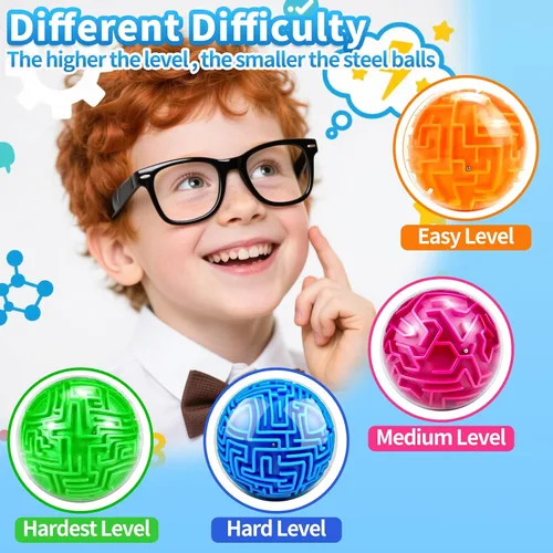 Miniatura 7 de YongnKids Amaze - Rompecabezas de pelota de laberinto secuencial de memoria 3D, regalos de juguetes para niños y adultos - Juego de desafíos